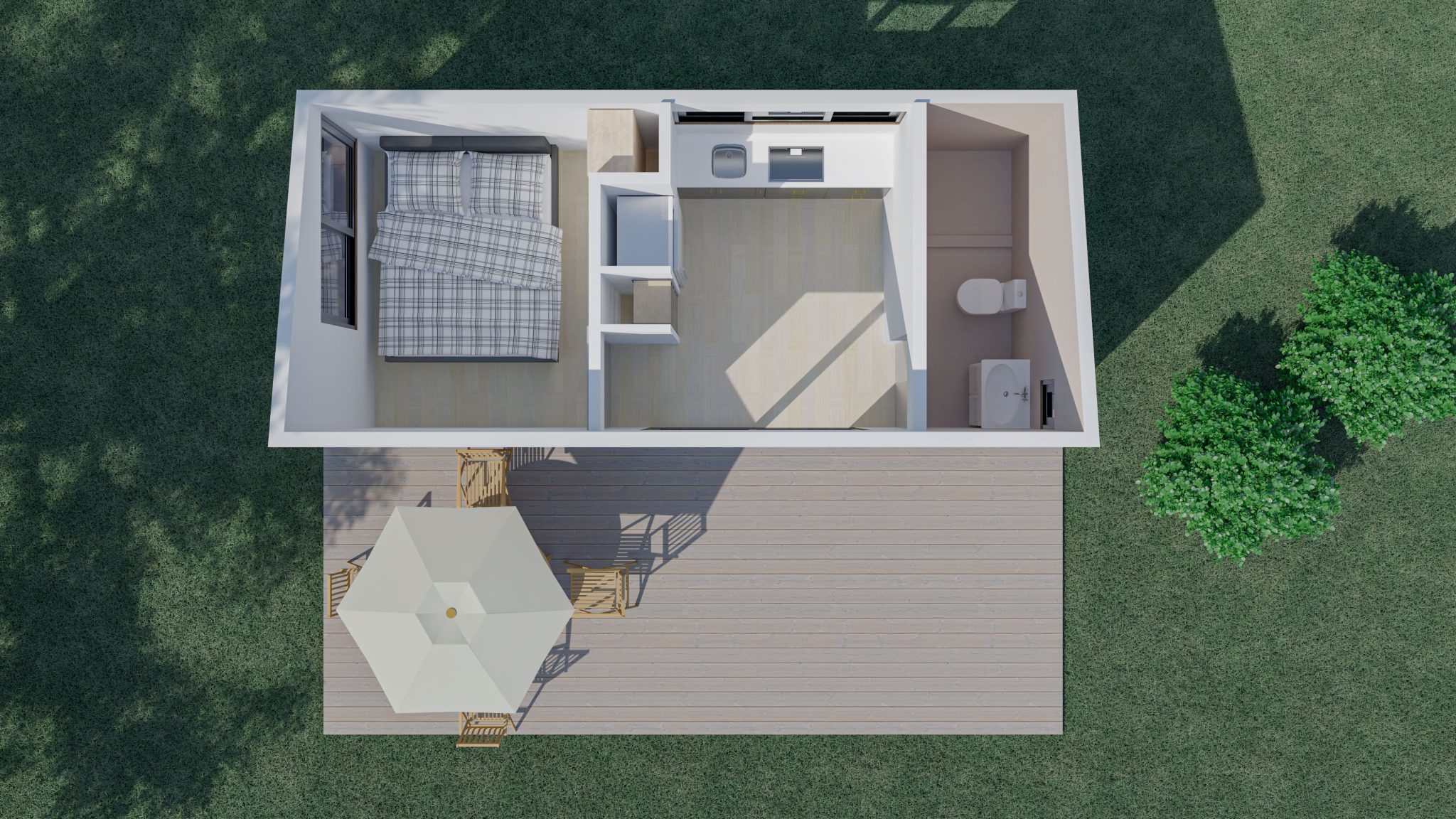 Casa Prefabricada 21 m2 - Casas Prefabricadas Green Valley